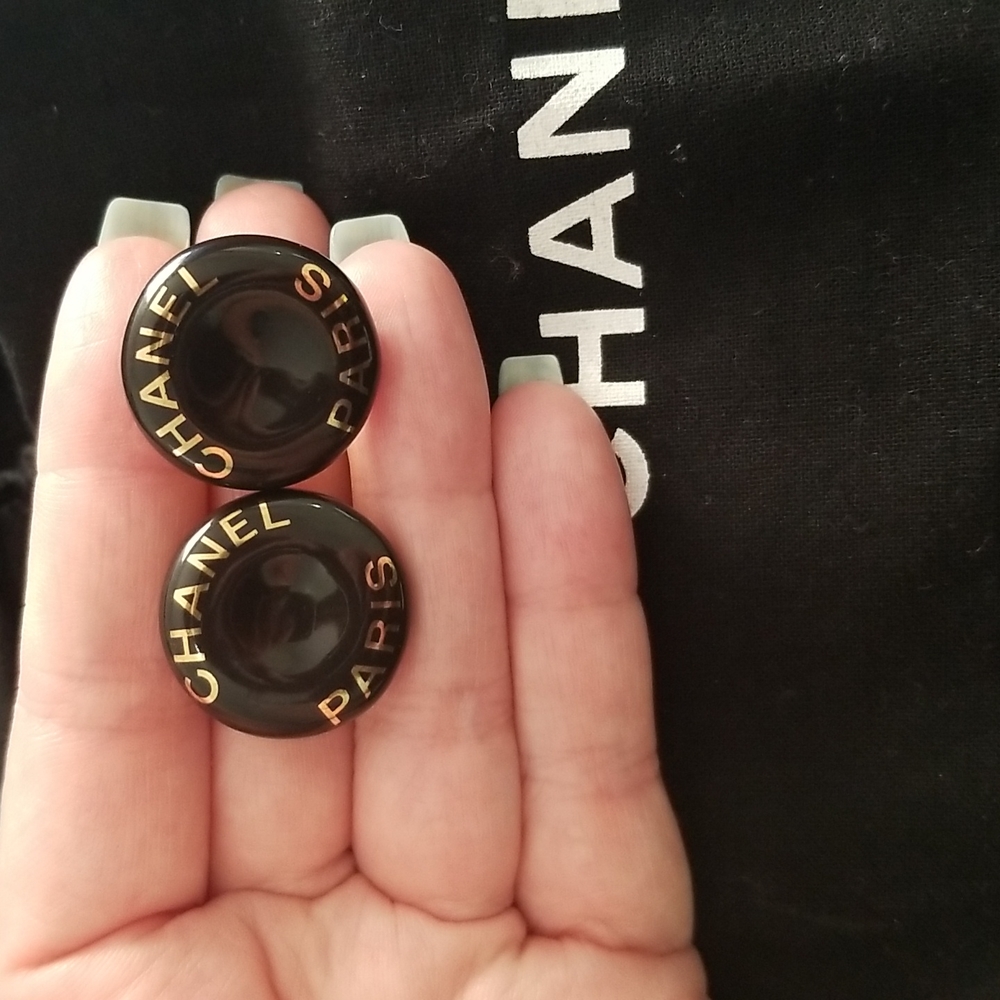 Chanel clip on earrings